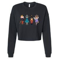 Christmas Nutcracker Ballet Nutcracker Cropped Pullover Crew