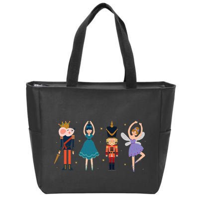 Christmas Nutcracker Ballet Nutcracker Zip Tote Bag