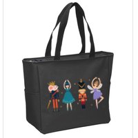 Christmas Nutcracker Ballet Nutcracker Zip Tote Bag