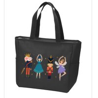 Christmas Nutcracker Ballet Nutcracker Zip Tote Bag