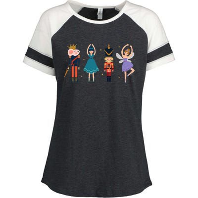 Christmas Nutcracker Ballet Nutcracker Enza Ladies Jersey Colorblock Tee