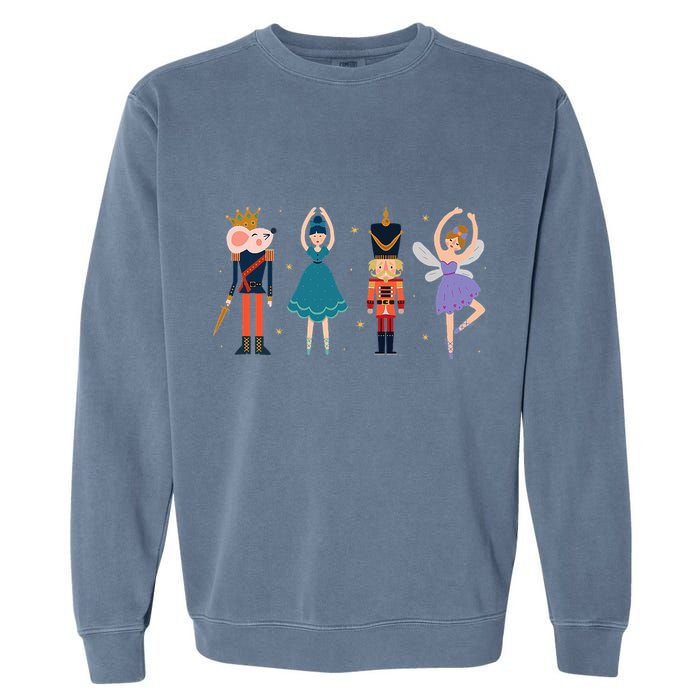 Christmas Nutcracker Ballet Nutcracker Garment-Dyed Sweatshirt