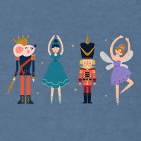 Christmas Nutcracker Ballet Nutcracker Garment-Dyed Sweatshirt