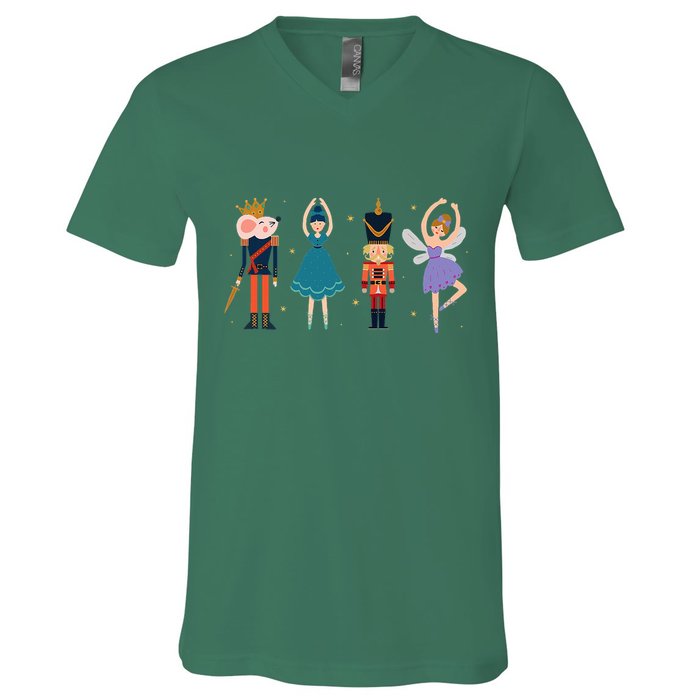 Christmas Nutcracker Ballet Nutcracker V-Neck T-Shirt
