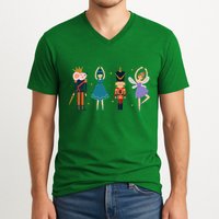 Christmas Nutcracker Ballet Nutcracker V-Neck T-Shirt