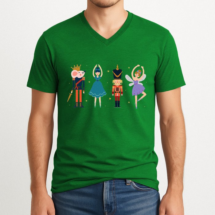 Christmas Nutcracker Ballet Nutcracker V-Neck T-Shirt