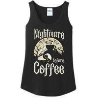 Cute Nightmare Before Coffee Halloween Funny Mug Gift Ladies Essential Tank