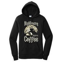 Cute Nightmare Before Coffee Halloween Funny Mug Gift Women's Pullover Hoodie