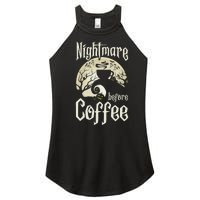 Cute Nightmare Before Coffee Halloween Funny Mug Gift Women's Perfect Tri Rocker Tank