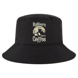 Cute Nightmare Before Coffee Halloween Funny Mug Gift Cool Comfort Performance Bucket Hat