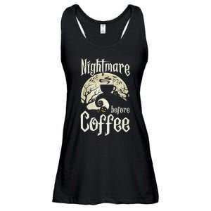 Cute Nightmare Before Coffee Halloween Funny Mug Gift Ladies Essential Flowy Tank