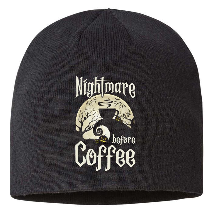 Cute Nightmare Before Coffee Halloween Funny Mug Gift Sustainable Beanie