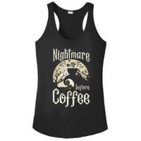 Cute Nightmare Before Coffee Halloween Funny Mug Gift Ladies PosiCharge Competitor Racerback Tank