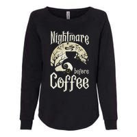 Cute Nightmare Before Coffee Halloween Funny Mug Gift Womens California Wash Sweatshirt