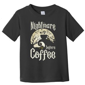 Cute Nightmare Before Coffee Halloween Funny Mug Gift Toddler T-Shirt