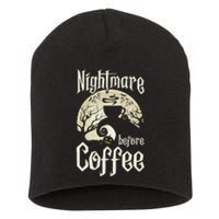 Cute Nightmare Before Coffee Halloween Funny Mug Gift Short Acrylic Beanie