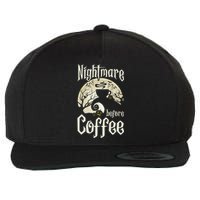 Cute Nightmare Before Coffee Halloween Funny Mug Gift Wool Snapback Cap