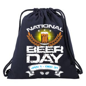 Celebrate National Beer Day All Year Un Ing Cool Gift Drawstring Bag