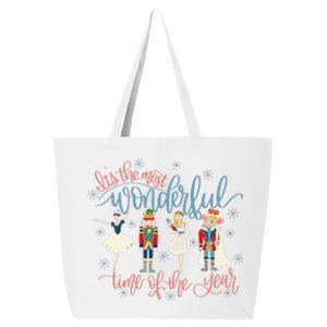 Christmas Nutcracker Ballet Ballerina Funny Xmas Holiday 25L Jumbo Tote