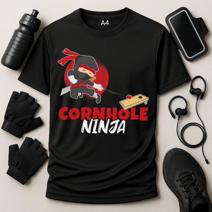 Cornhole Ninja Boy Cornhole Performance Shirt