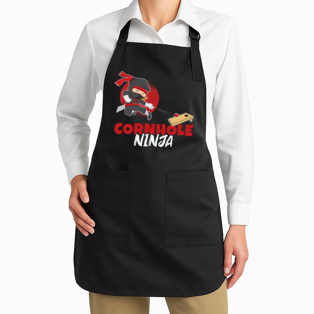 Cornhole Ninja Boy Cornhole Apron