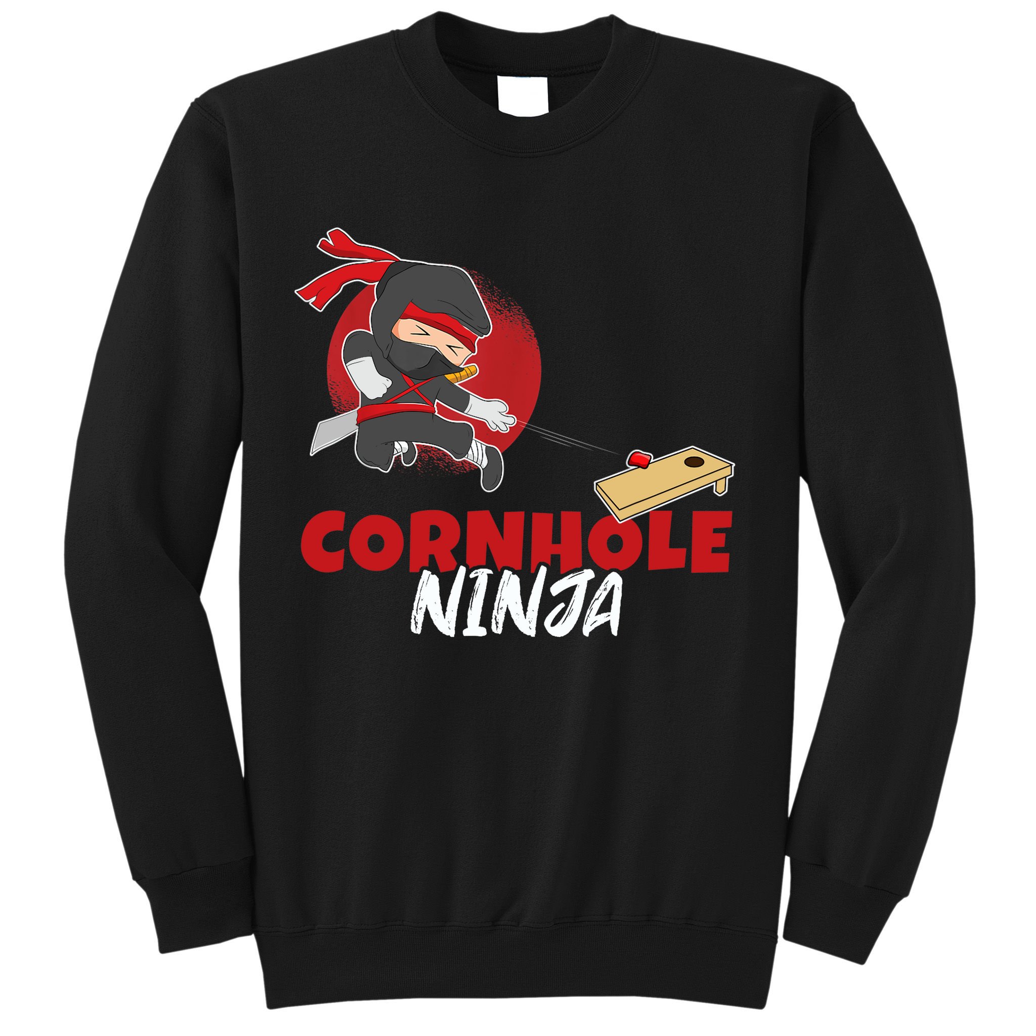Cornhole Ninja Boy Cornhole Sweatshirt
