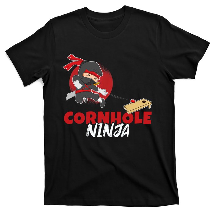 Cornhole Ninja Boy Cornhole T-Shirt