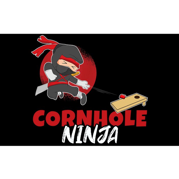 Cornhole Ninja Boy Cornhole Bumper Sticker