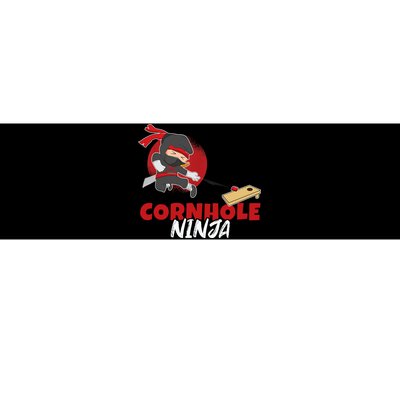 Cornhole Ninja Boy Cornhole Bumper Sticker