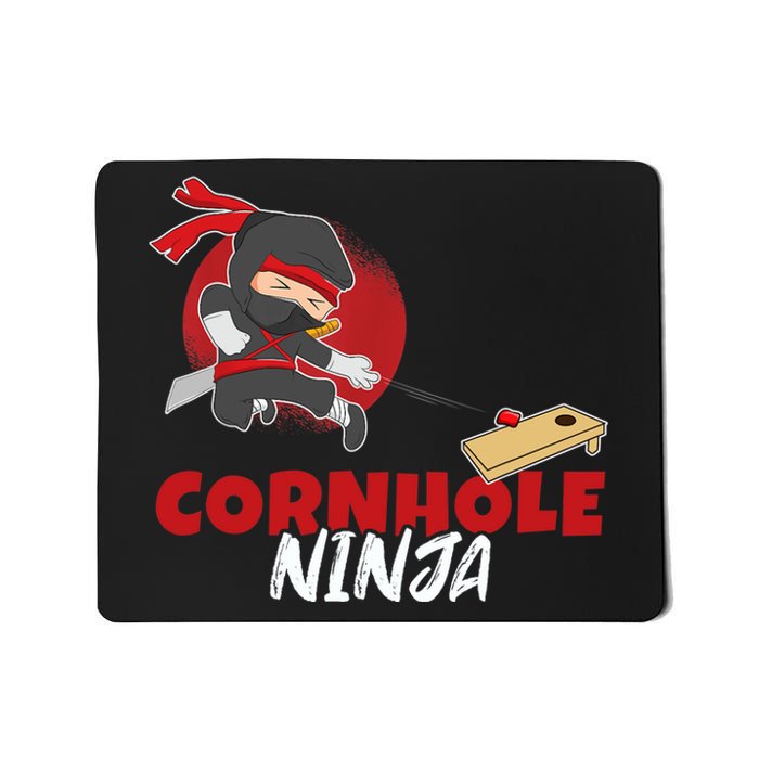 Cornhole Ninja Boy Cornhole Mousepad