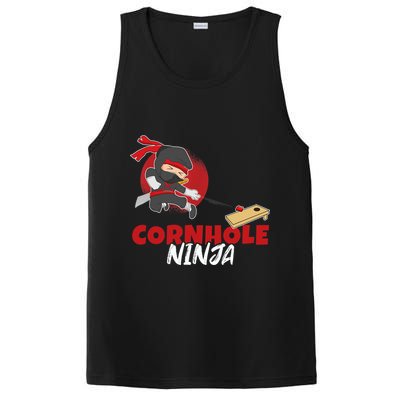 Cornhole Ninja Boy Cornhole PosiCharge Competitor Tank