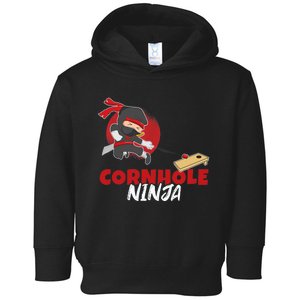 Cornhole Ninja Boy Cornhole Toddler Hoodie