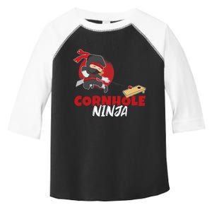 Cornhole Ninja Boy Cornhole Toddler Fine Jersey T-Shirt