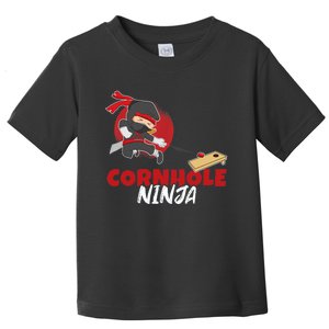 Cornhole Ninja Boy Cornhole Toddler T-Shirt