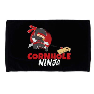 Cornhole Ninja Boy Cornhole Microfiber Hand Towel