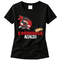 Cornhole Ninja Boy Cornhole Womens T-Shirt