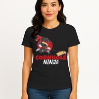 Cornhole Ninja Boy Cornhole Womens T-Shirt