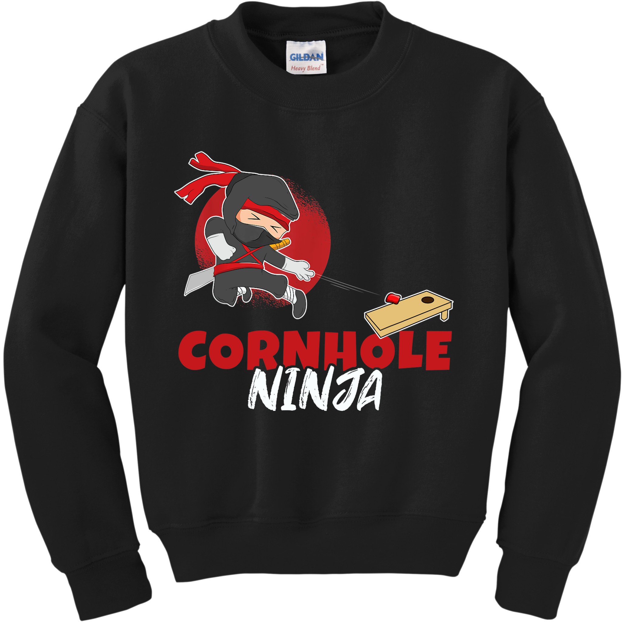 Cornhole Ninja Boy Cornhole Kids Sweatshirt