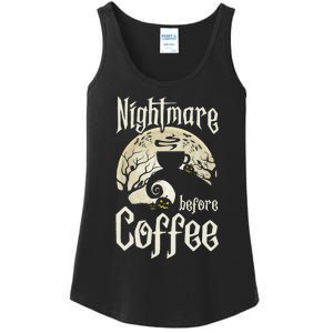 Cute Nightmare Before Coffee Halloween Ladies Essential Tank