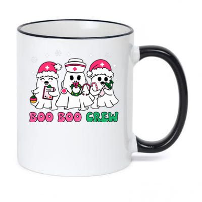 Christmas Nurse Boo Boo Crew Ghost Santa Xmas Nursing 11oz Black Color Changing Mug