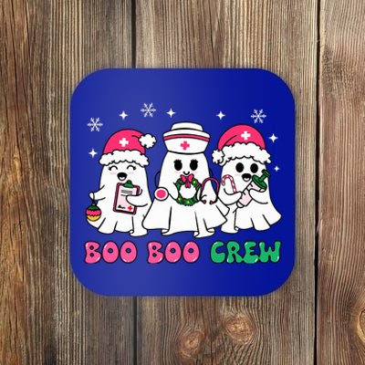 Christmas Nurse Boo Boo Crew Ghost Santa Xmas Nursing Coaster