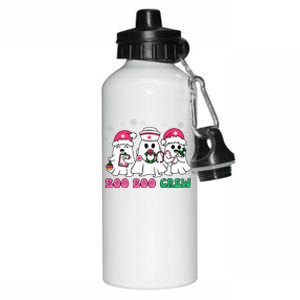 Christmas Nurse Boo Boo Crew Ghost Santa Xmas Nursing Aluminum Water Bottle