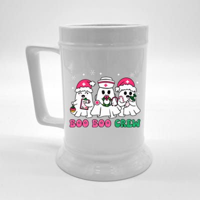 Christmas Nurse Boo Boo Crew Ghost Santa Xmas Nursing Beer Stein