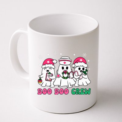 Christmas Nurse Boo Boo Crew Ghost Santa Xmas Nursing Coffee Mug