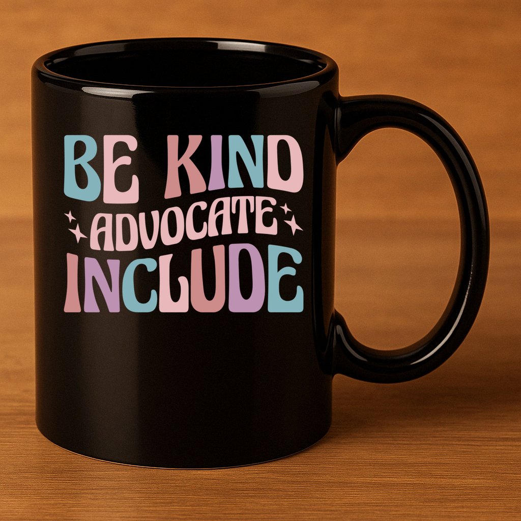 Celebrate Neurodiversity Be Kind Advocate Include Gift 11oz C Handle Ceramic Mug