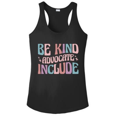 Celebrate Neurodiversity Be Kind Advocate Include Gift Ladies PosiCharge Competitor Racerback Tank