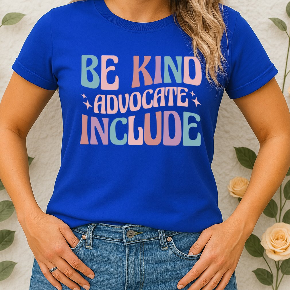 Celebrate Neurodiversity Be Kind Advocate Include Gift Womens T-Shirt