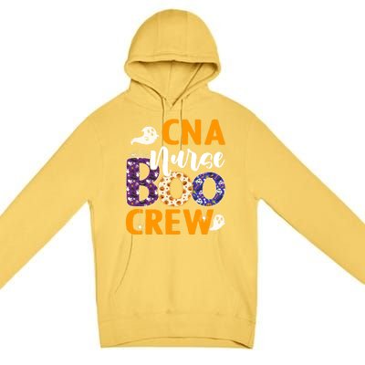 Cna Nurse Boo Crew Scary Nurse Halloween Ghost Spider Funny Gift Premium Pullover Hoodie