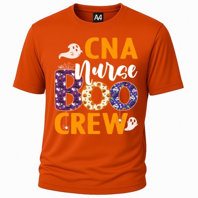 Cna Nurse Boo Crew Scary Nurse Halloween Ghost Spider Funny Gift Cooling Performance Crew T-Shirt