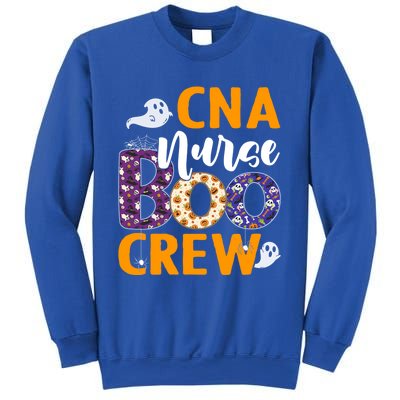 Cna Nurse Boo Crew Scary Nurse Halloween Ghost Spider Funny Gift Sweatshirt